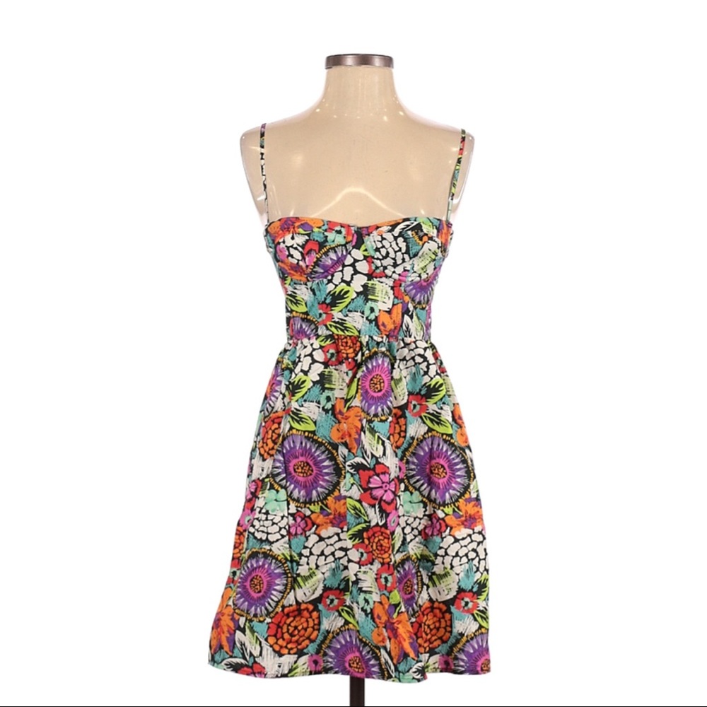 Victoria’s Secret Watercolor Floral Corset Bustier Dress